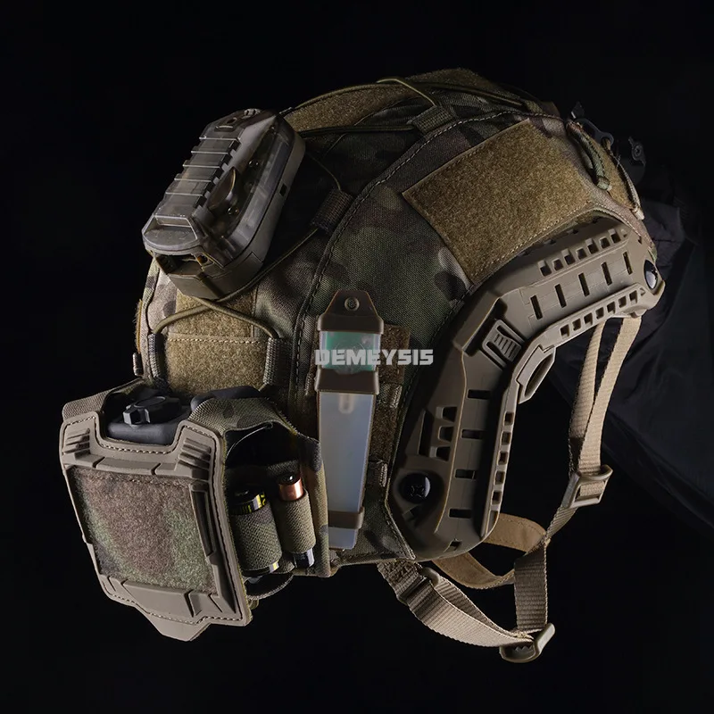 Airsfot Сумка для батарейного отсека шлема Портативные охотничьи шлемы Съемная