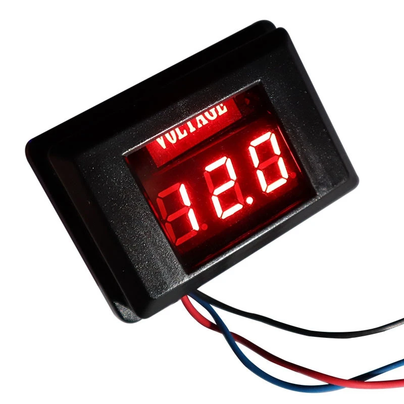 

Automobile Battery Voltmeter DC LED Digital Display 12V Voltmeter Detector for Motorcycle, RV and Yacht