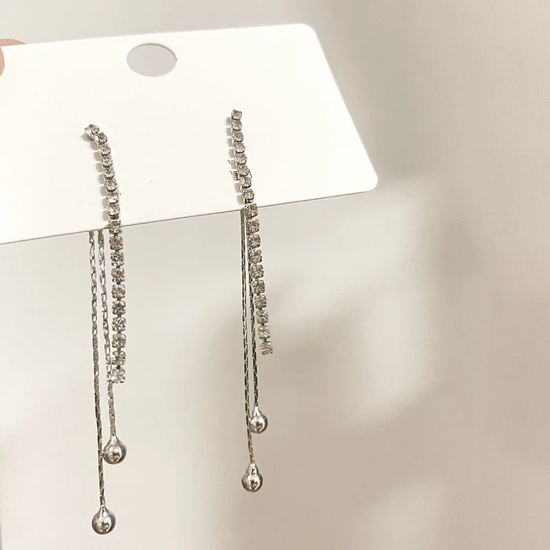 

Woman Long Tassel Earrings Girls Drop Earring Fashion Jewelry