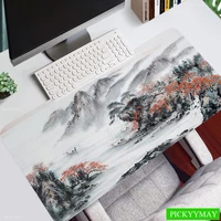 Artistic Painting Table Carpet Personalized Fabric Mouse Pad Office Desk Pad Mouse Mat Big Mausepad Keyboard Mat For Computer