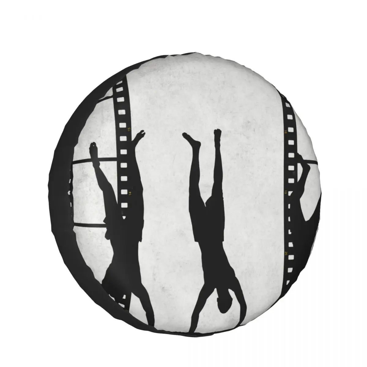 

Car Wheel Tyre Cover 13/14/15/16 Inch Vintage Film Stripe And Guys Silhouettes Spare Tire Cover Protector Pouch Car Accessories