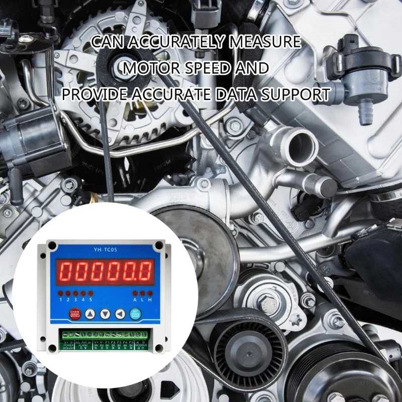 Тахометр Бесконтактный цифровой тахометр 5CH точность тахометра с подсветкой