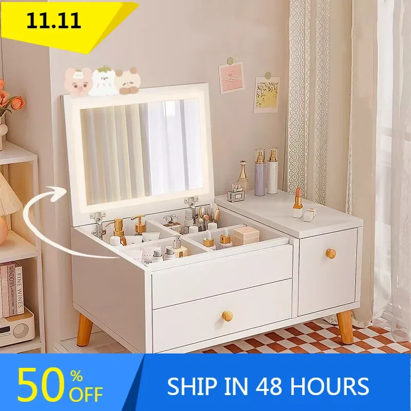 

Organizer Lacquer Dressing Table Coffee Tray Girl Nordic Luxury Dressing Table Set Light Comfortable Coiffeuse Dressers Bedroom