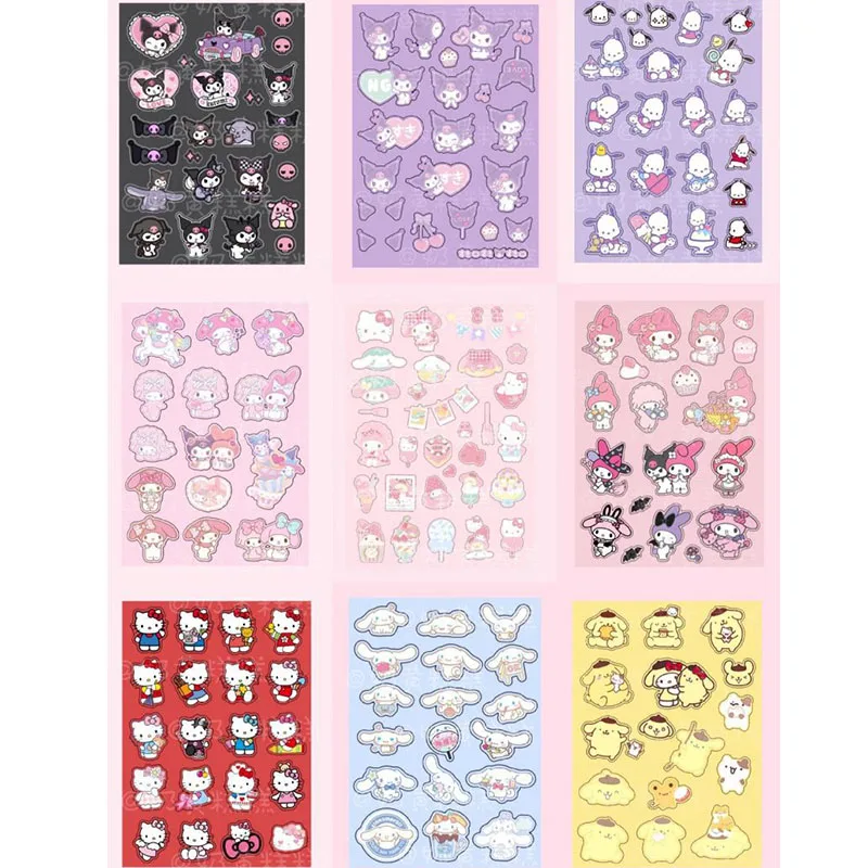 

Помпон пурин кавайная аниме Sanrio стикер мультфильм милый Коричный курол Милая Сделай Сам водостойкая ручная журнал стикер подарок