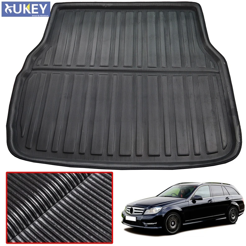 Фото Коврик в багажник багажника для BENZ C-Class W204 W205 S205 S204 Estate Wagon 2008-2018 напольный ковер 2014 2013 2015 2016 2017 №1