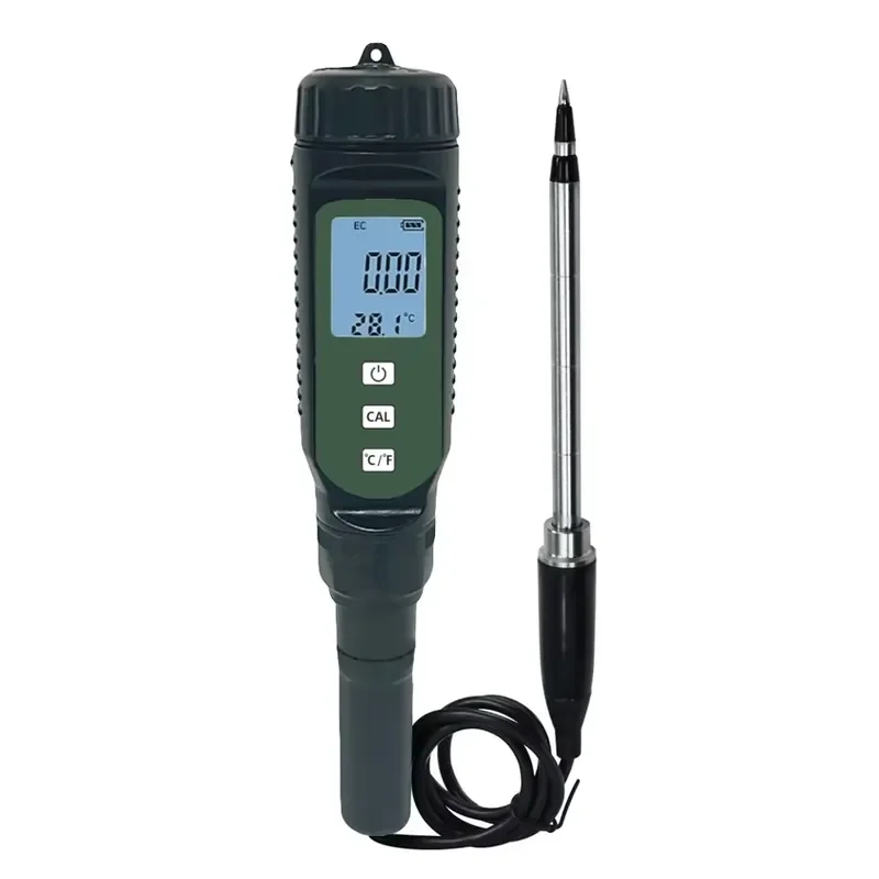 Фото WAP01 EC-817 Высокоточный цифровой измеритель EC и температуры почвы 0-1000 мСм/см, многофункциональный / для сада №2