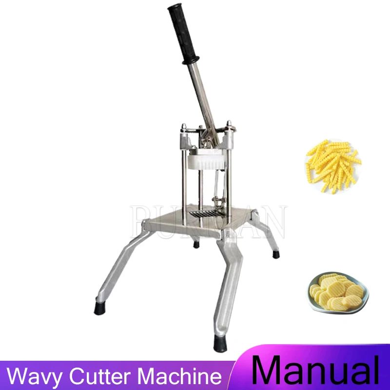Слайсер для еды волнистая машина картофеля ручная из нержавеющей стали резки
