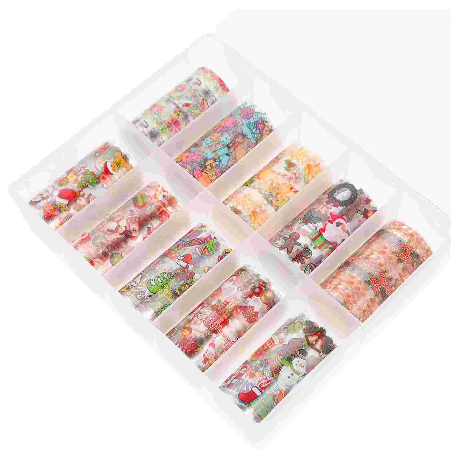 

Nail Stickers Christmas Polish Strips Wraps Full Snowflake Cover Patch Fullnail Decals Self Adhesivedecalsticker