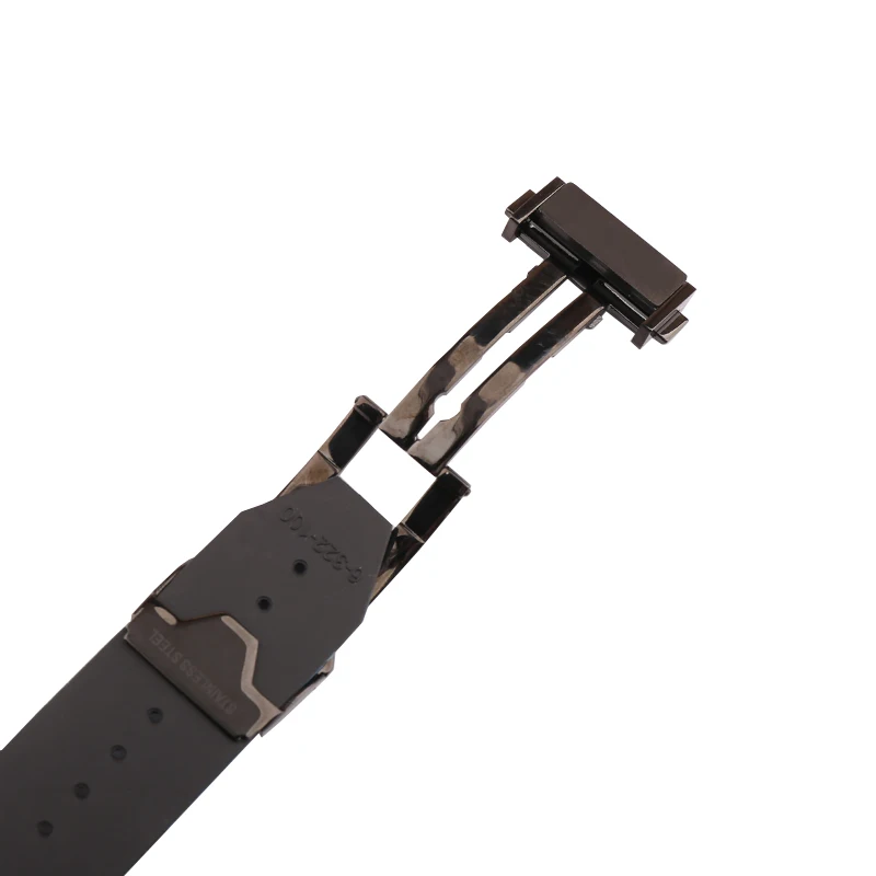 Watch accessories for HUBLOT Hublot Big explosion silicone strap camouflage men's watch strap 25*17mm folding buckle