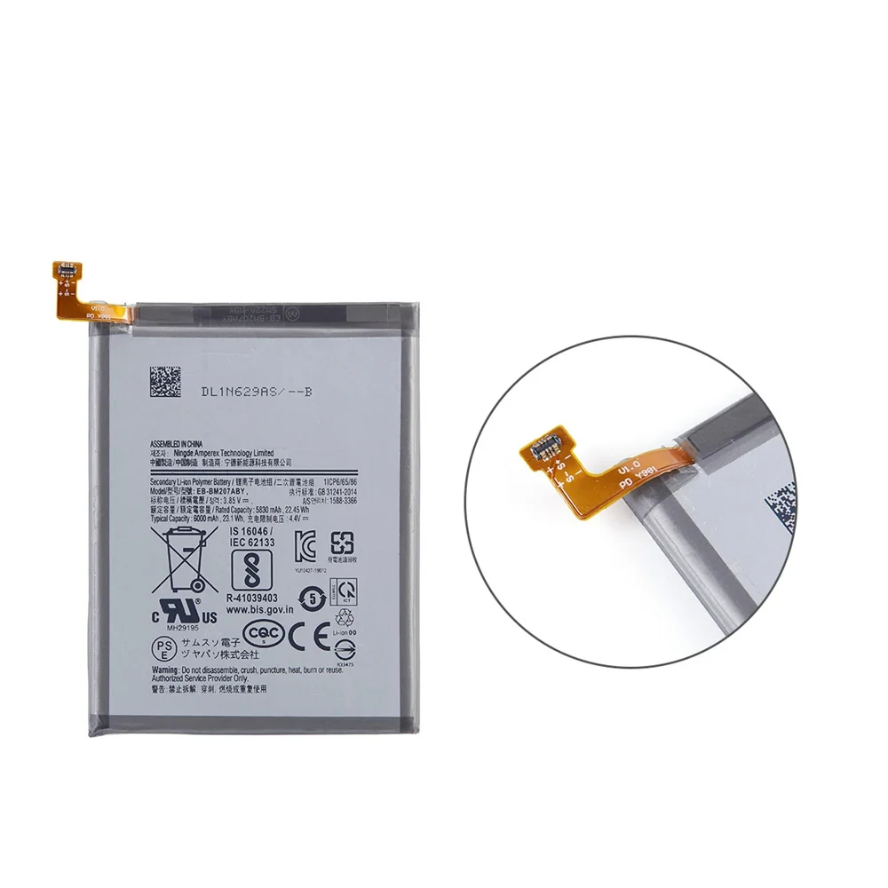 Фото Совершенно новый сменный аккумулятор EB-BM207ABY 6000 мАч для samsung galaxy m30s m307, аккумуляторы, быстрая доставка + инструменты №4