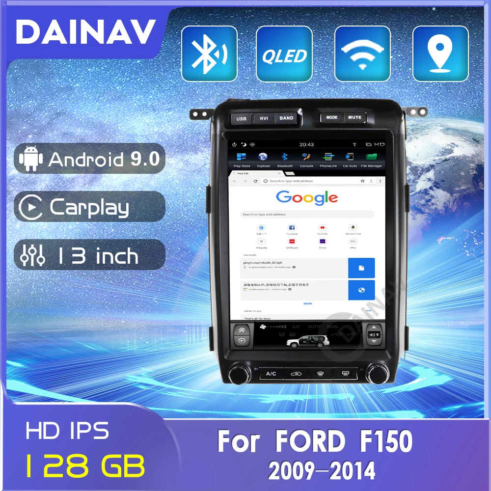 

Telsa Style 128GB Car radio For ford f150 2009-2014 audio autoradio Stereo receiver Multimedia DVD player head unit