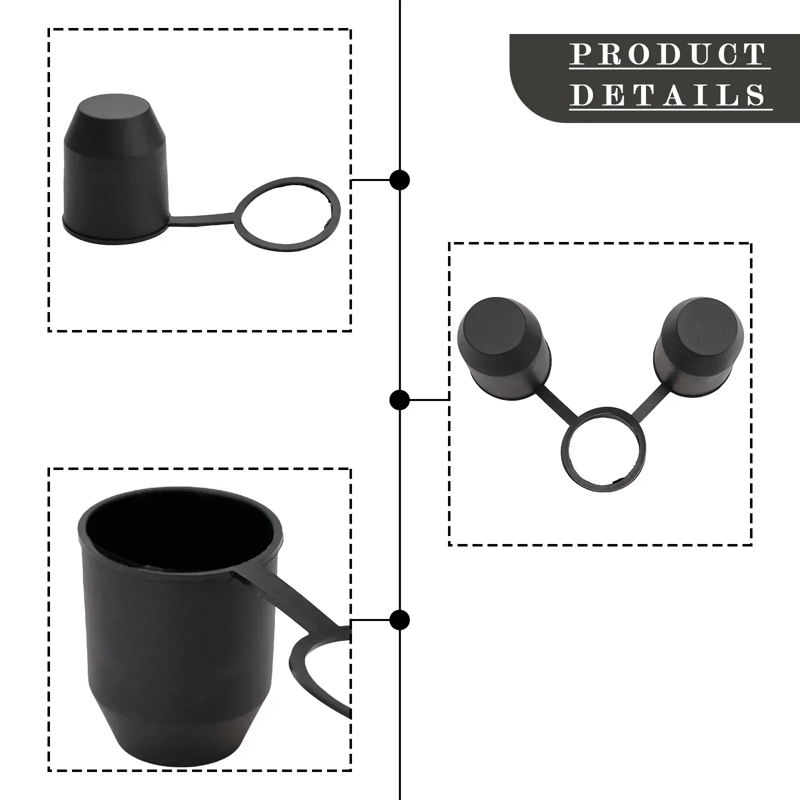 2 шт. защитная крышка шарового фаркопа прицепа для каравана грузовика