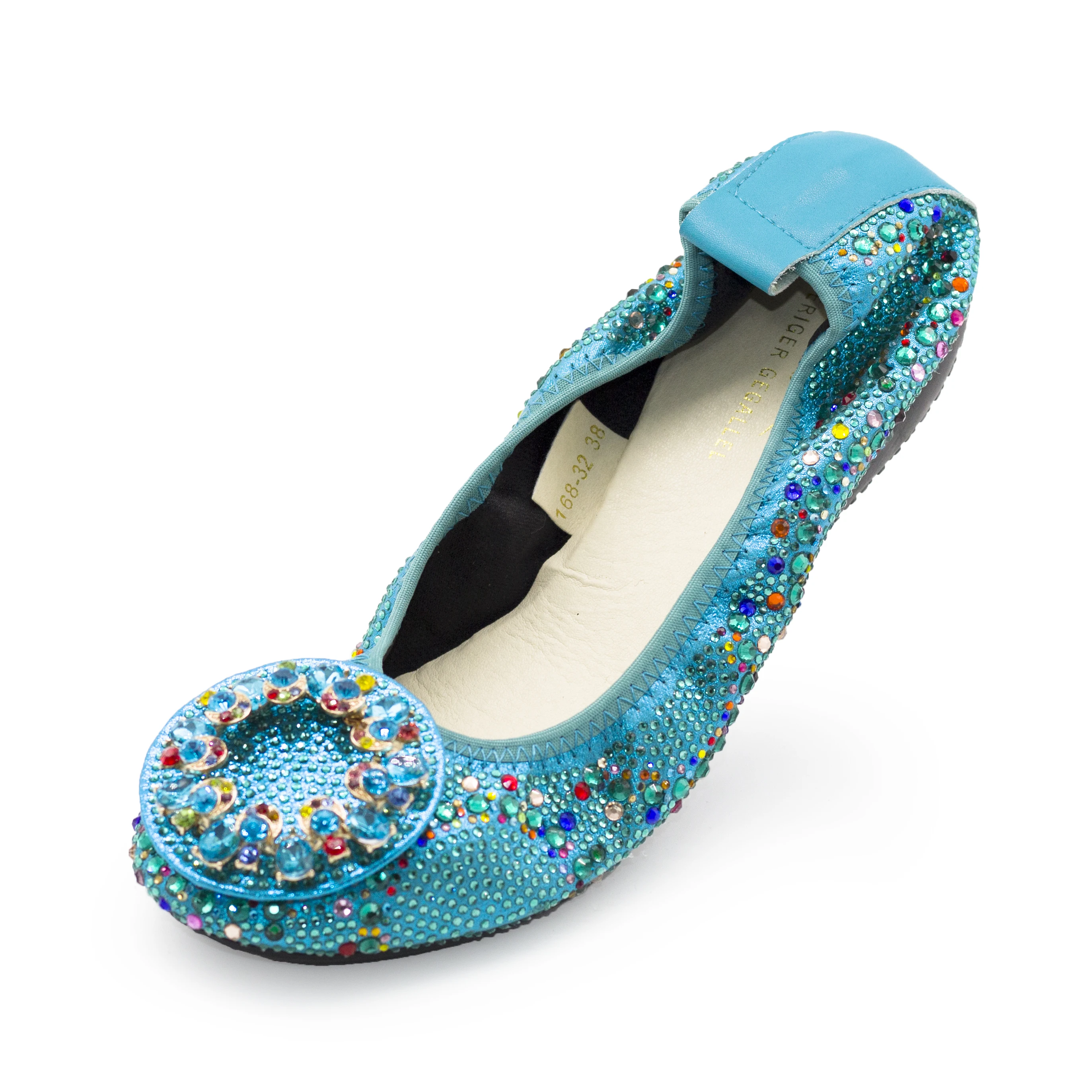 Bling Bling Designer Comfy Flats for Women Banana Shoes Nigerian Party Bowknot Rhinestone Walking Flats Plus Size Ballet Shoes