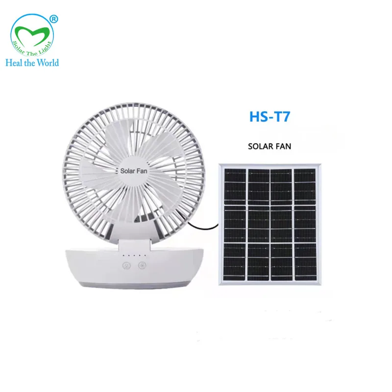 

DC Solar Folding Fan Light USB Rechargeable LED Desk Lamp Desktop Floor Portable Battery Rechargeable Solar Fan