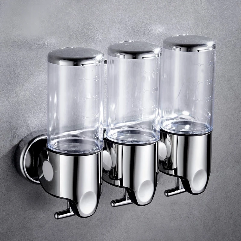 

Дезинфицирующее средство для рук, Настенный Дозатор пены для мыла и шампуня, диспенсер для жидкого душа, аксессуары для ванной комнаты