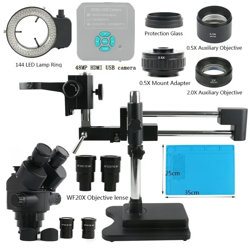 

Eakins 3.5X 7X 45X 90X стереомикроскоп с подсветкой