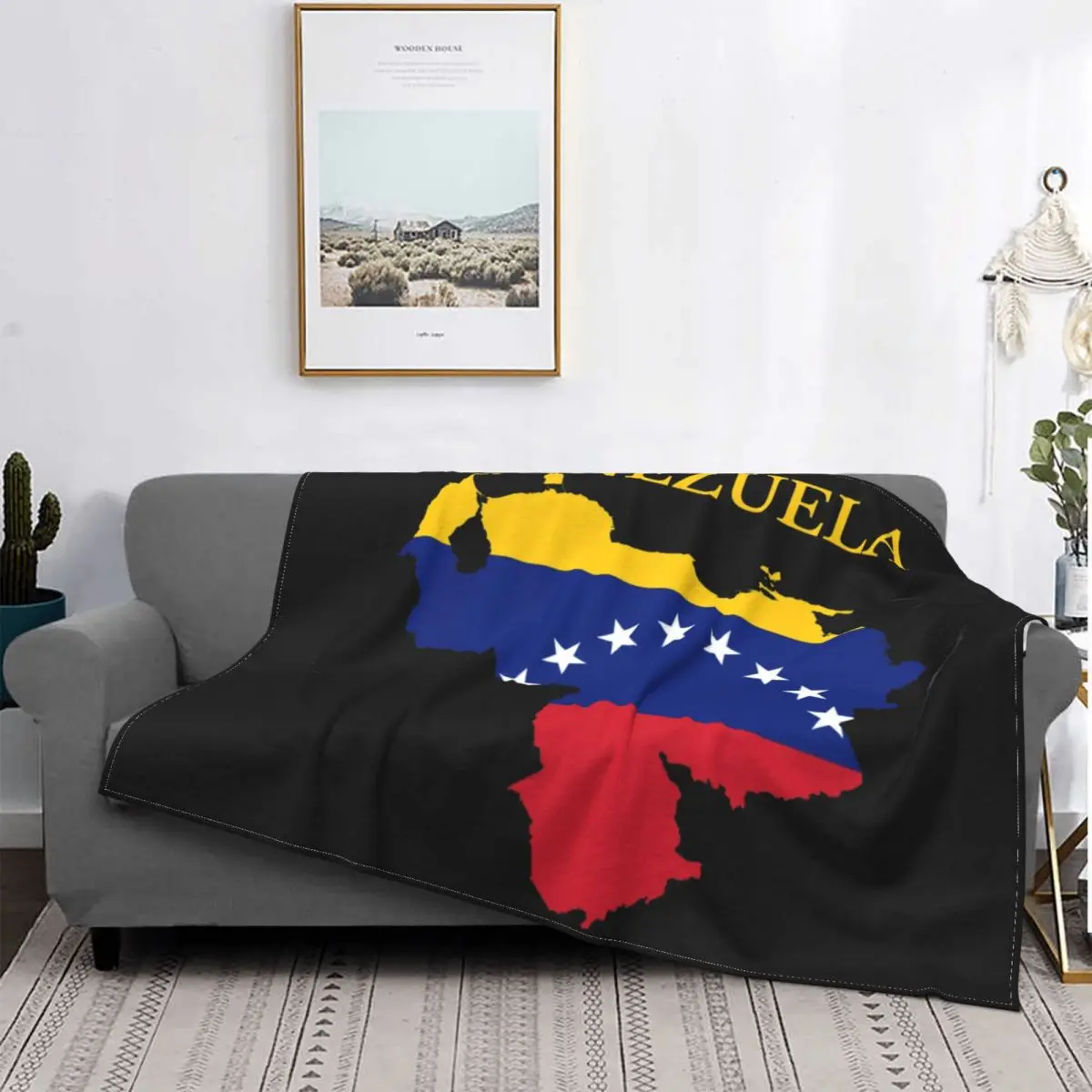 

Одеяло с картой Венесуэлы, флагом страны s, теплое Фланелевое покрывало для дома, дивана, офиса, путешествий