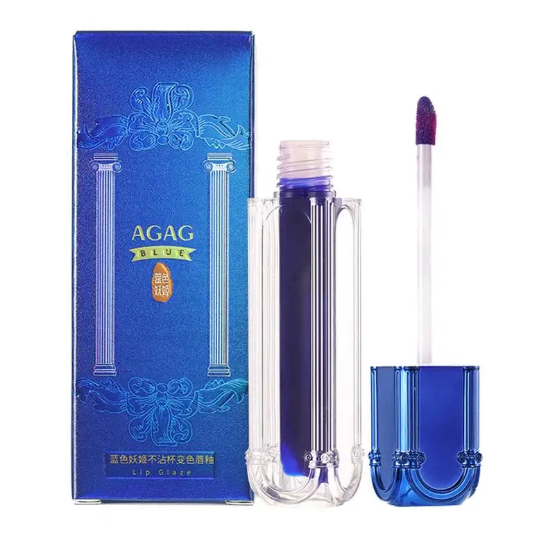 

Blue Lipstick Change Color Long Lasting Color Changing Lip Stain Gloss Waterproof Moisturizing Lip Balm Makeup Gifts For Mom