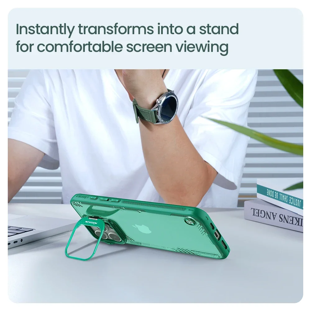 Чехол NILLKIN для iPhone 16 Pro Max/16 чехол с опорным объективом iceblade ультратонкий