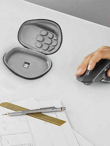 Жесткий дорожный чехол для мыши для беспроводной мыши Logitech MX Master 4/3/3S Жесткий дорожный чехол с карабином