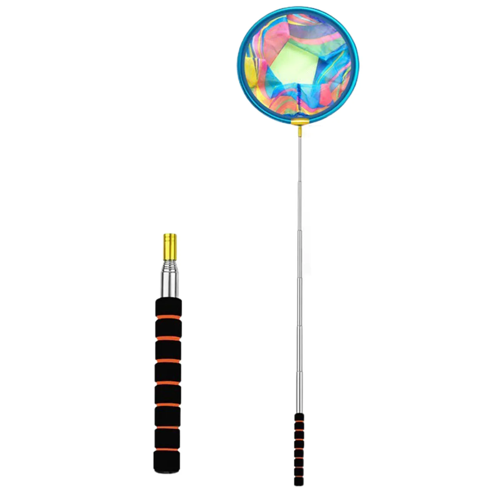 

Children's Telescopic Fishing Net Retractable Stainless Steel Bait Nets Outdoor Fishing Accessories Color Net Bag For Small Fish