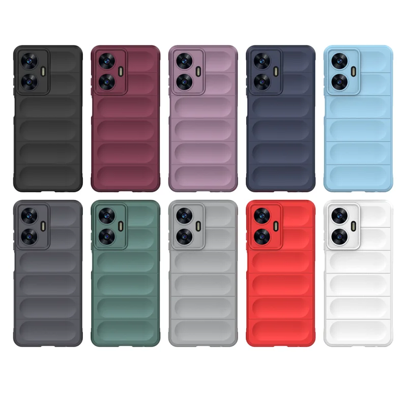 Multicolor Case For Realme C55 Case Realme C55 Cover Funda Shell Soft Silicone TPU Protective Phone Bumper For Realme C55
