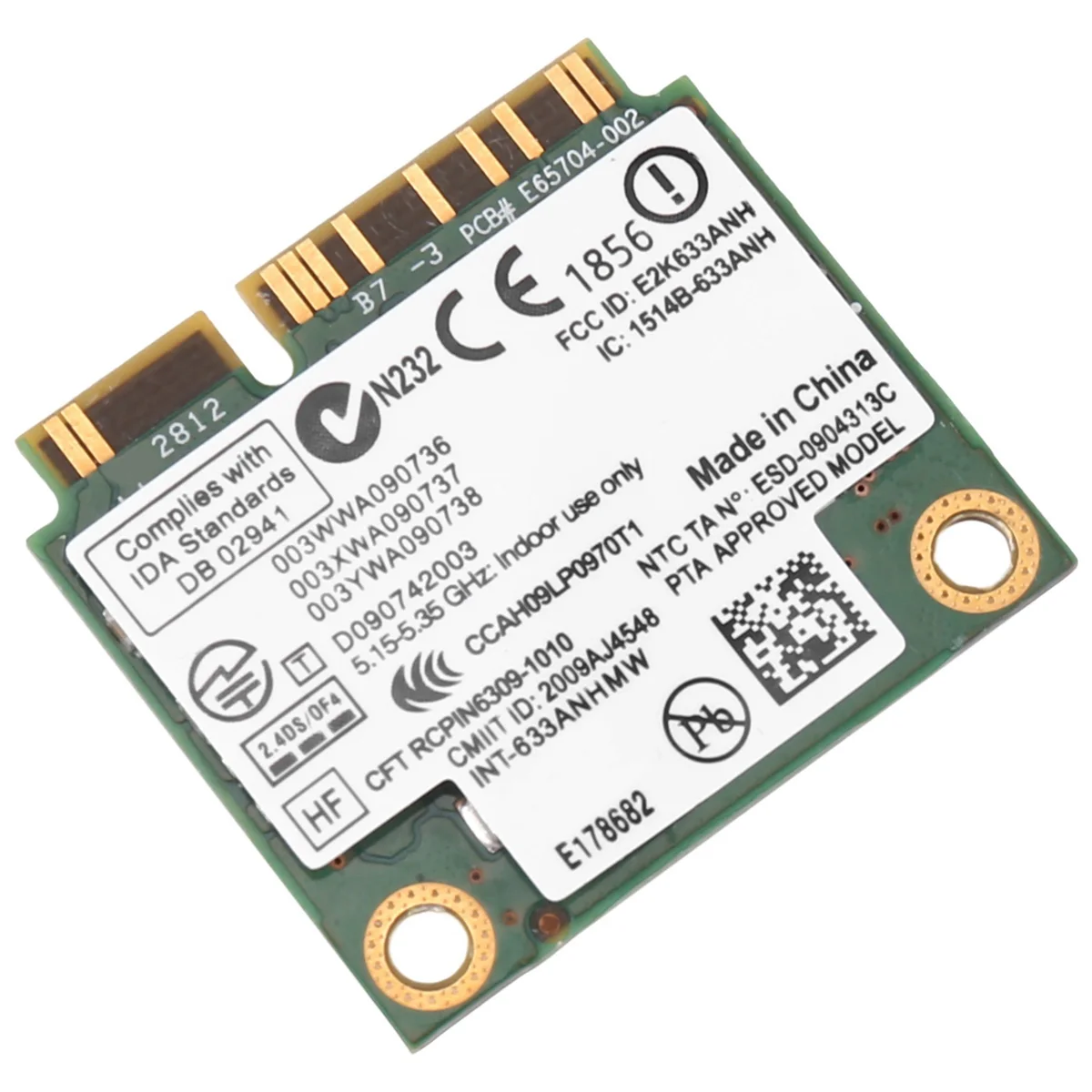 Беспроводная Wi-Fi карта 6300AGN 633ANHMW Mini Pcie 802.11A/G/N 2 4G + 5 0 ГГц для Lenovo Thinkpad T410 T420 T430 X220 Y460