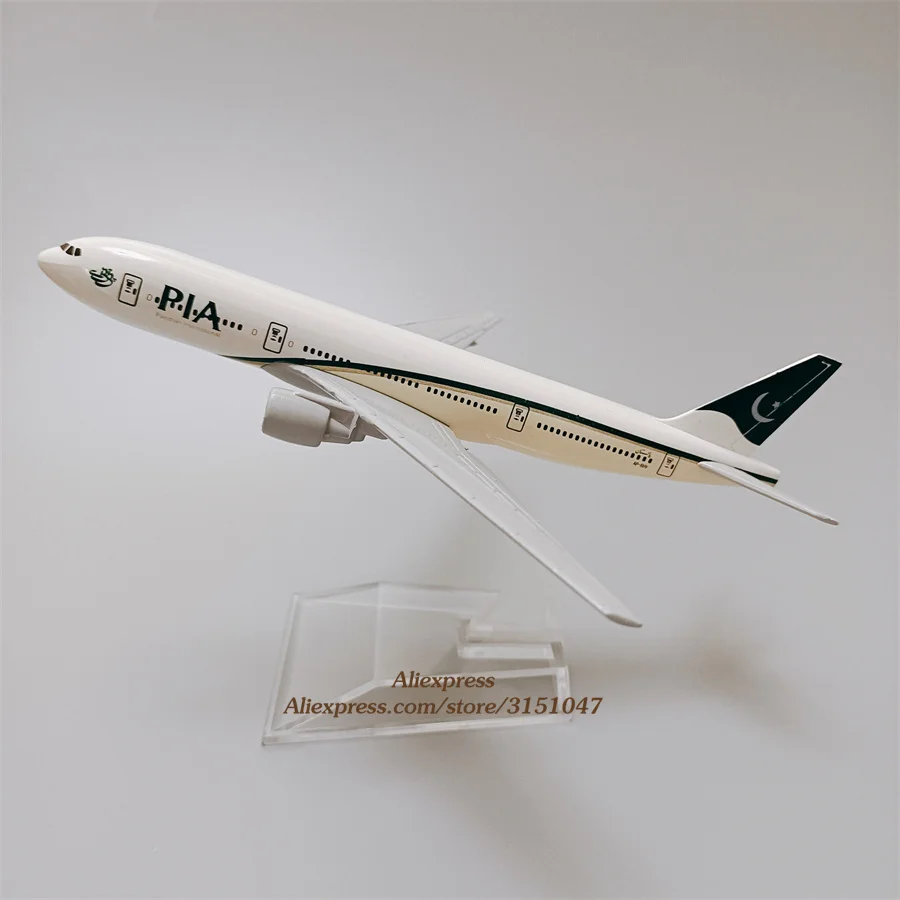 

Модель самолета 16 см из металлического сплава, Пакистан Air PIA, Боинг B777, авиакомпании, модель самолета, модели самолета со держателем, подарки...