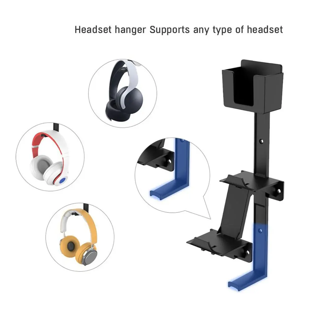 

Universal Game Controller Holder Remote Wall mount Bracket with headset Hanger Storage Stand For PS5,Xbox Series X,PS4,Xbox One