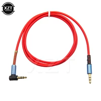 3 5mm audio cable jack elbow male to male stereo headphone car aux audio extension cable for car phone tablet headset cable 1m