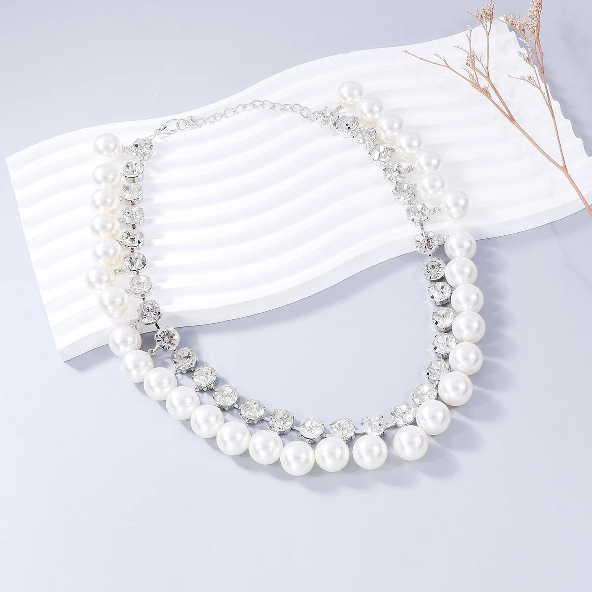 Новинка 2024 блестящее женское ожерелье-чокер ZAA с искусственным жемчугом модное