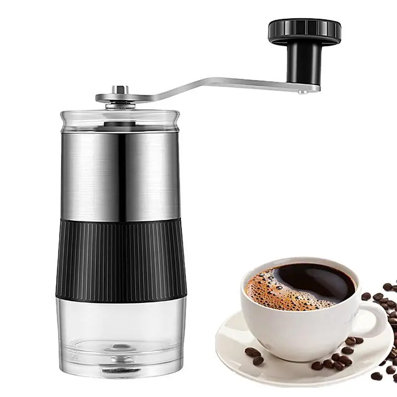 

Портативная ручная кофемолка, кофемолка для кофейных зерен, ручная кофемолка с заусенцами, уникальный подарок для кемпинга