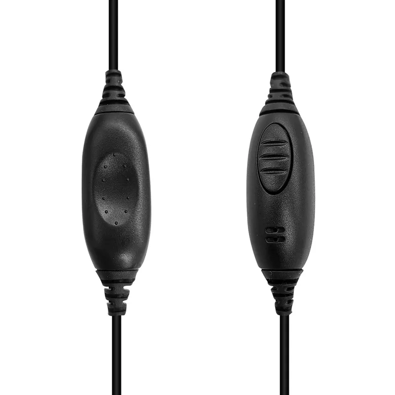 1 Pin 2.5mm G Shape 2 Two Way Radio Earpiece  Walkie Talkie Headset with PTT Mic for Motorola Talkabout Cobra Radio(10 Pack)