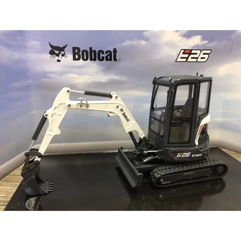 Bobcat E26 бульдозер вилочный погрузчик из сплава небольшая Инженерная модель