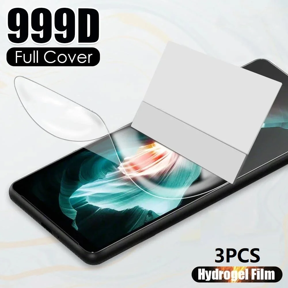 

Гидрогелевая пленка для Sony Xperia 1 III IV, 3 шт., защита экрана, полное покрытие для Sony Xperia 10 Plus Xperia 5 II Pro, не стекло