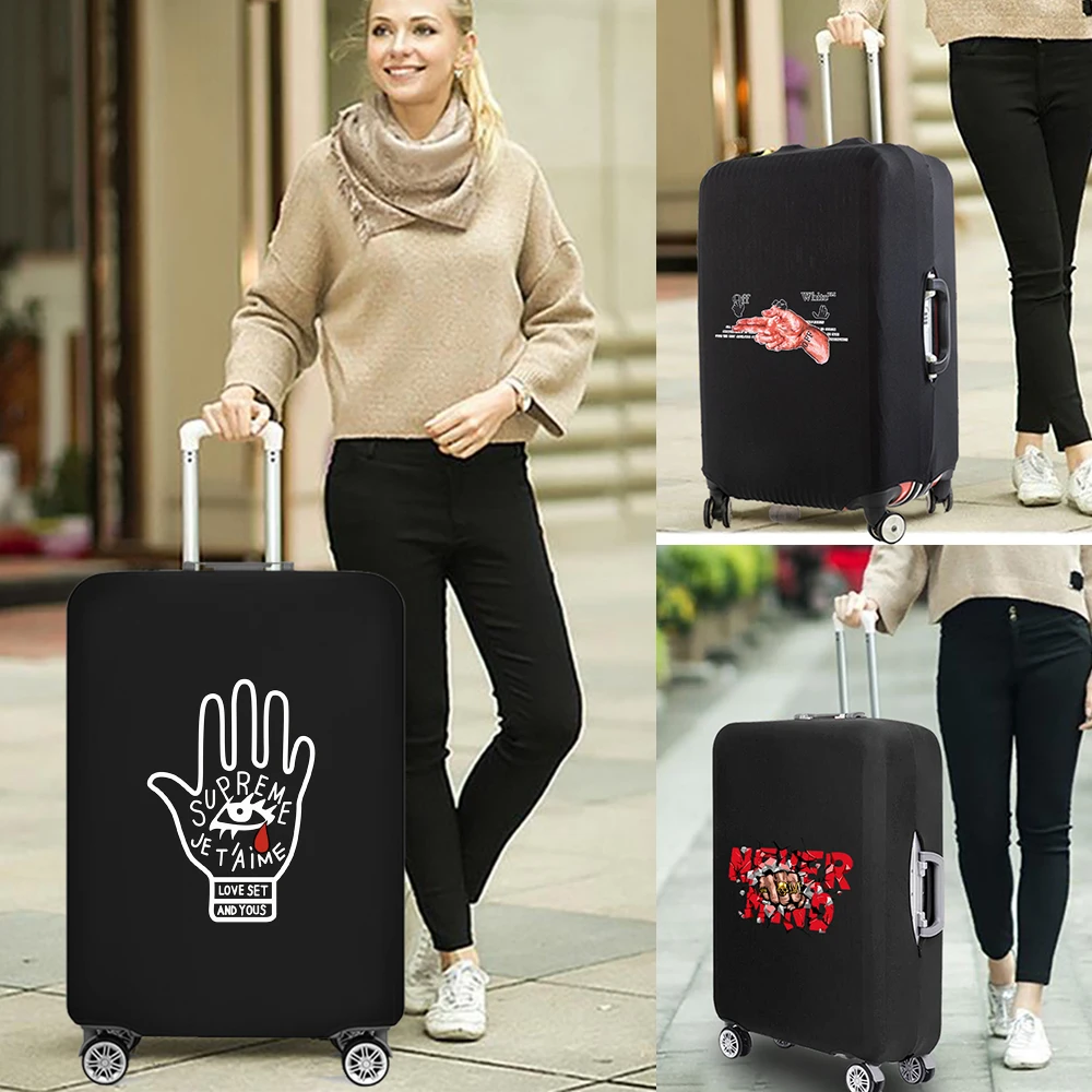 2023 Hand Pattern Elastic Dust Cover Luggage Protect Cover for 18-32 Inch Trolley Suitcase Protective Sleeve Travel Accessories