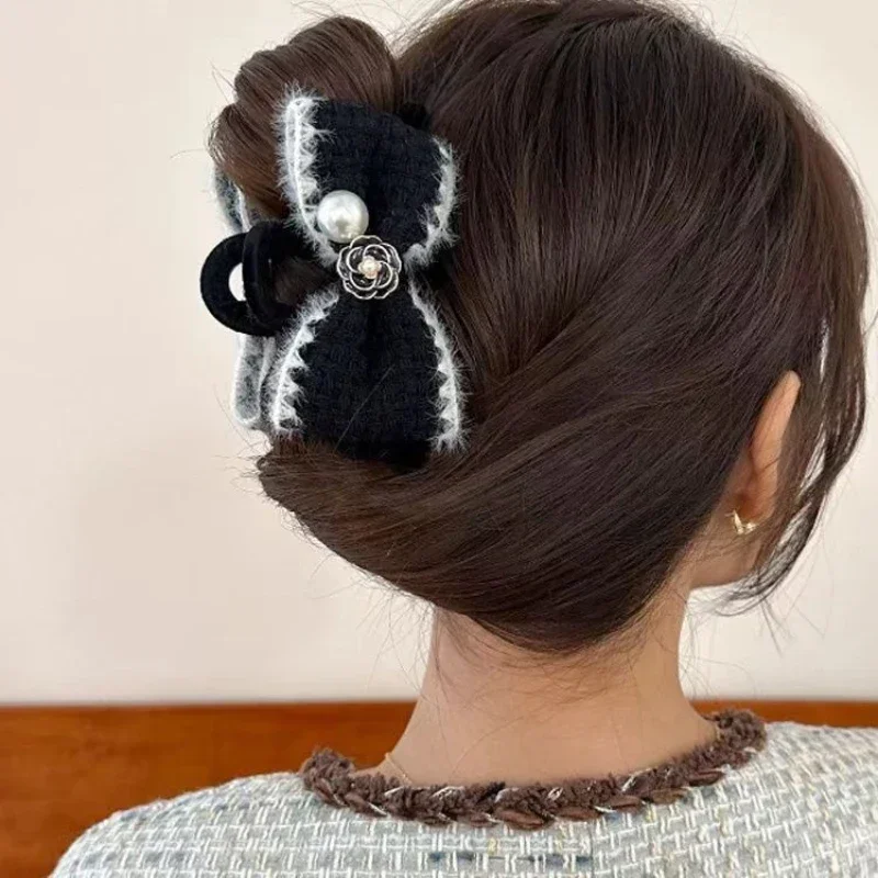 FANYIN осень/зима винтажный шерстяной бархатный женский большой коготь для волос