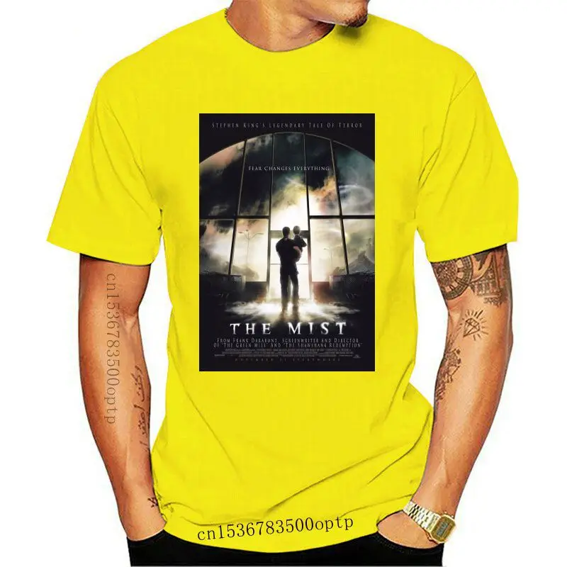 

Camiseta con póster de película clásica para hombre, camisa de talla grande de S-2Xl, The Mist Horror, novedad de 2021