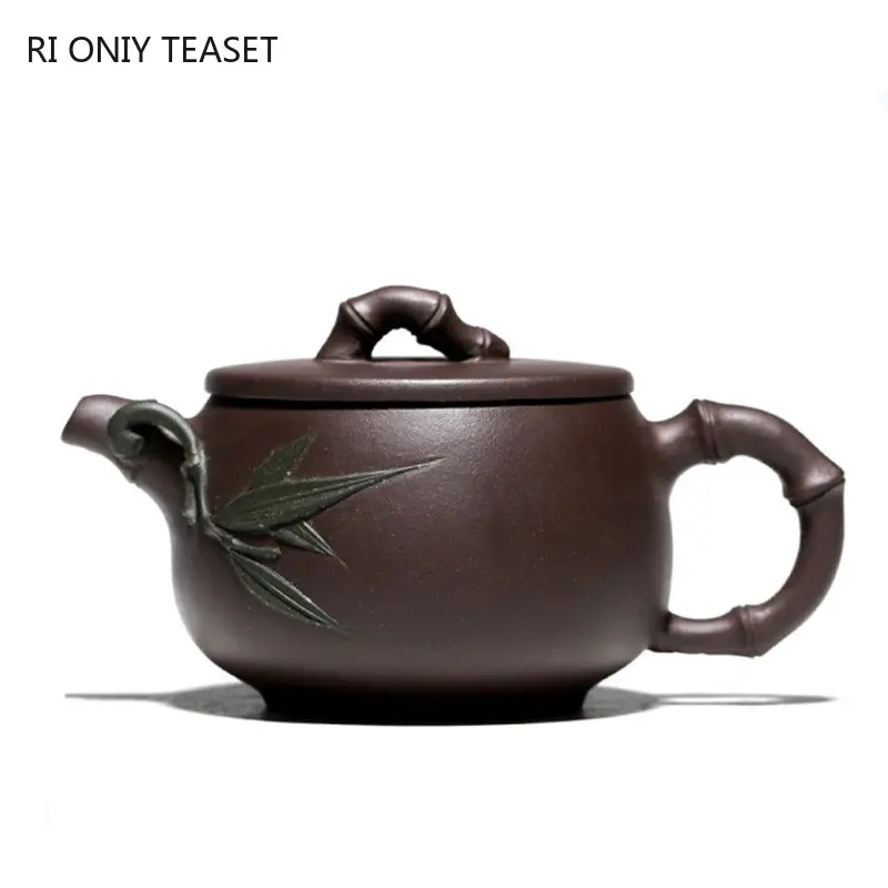 

140ml Master Handmade Yixing Purple Clay Teapot Zhu Mud Filter Beauty Kettle Tradition Teaware Supplies Raw Ore Zisha Tea Pot