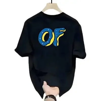 Мужская летняя футболка с коротким рукавом и круглым вырезом