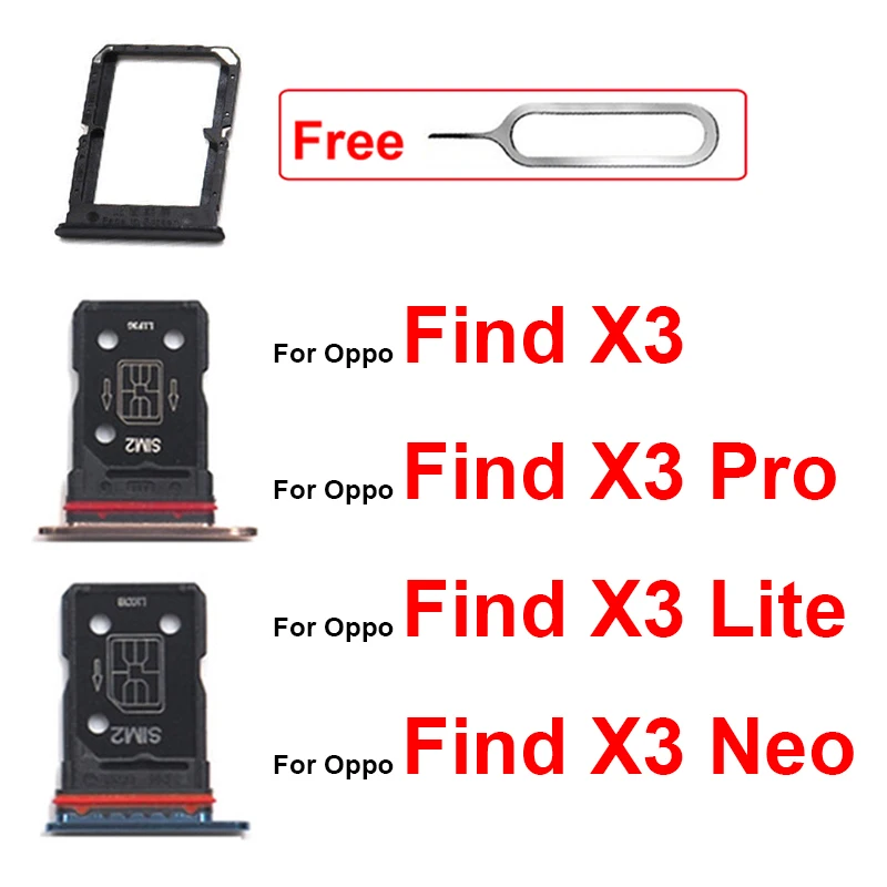 Лоток для SIM-карты для OPPO Find X3Pro X3Lite X3Neo