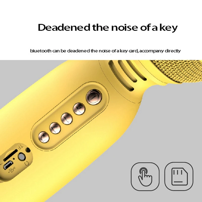 Bluetooth-микрофон для караоке детский ручной микрофон встроенный |