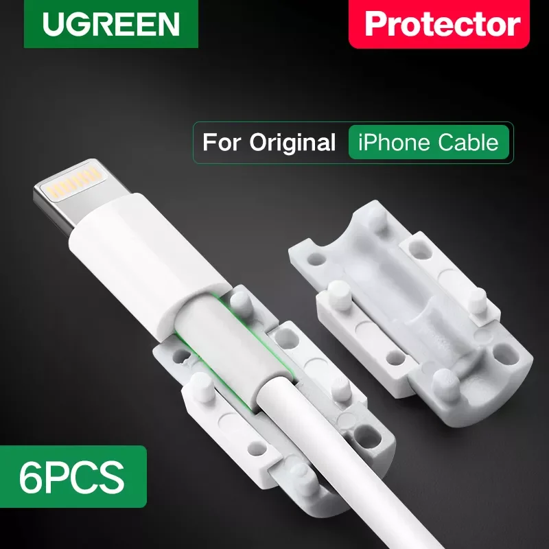 

Ugreen Cable Protector For iPhone Charger Protection Cable USB Cord Saver Bite USB Cable Chompers For iPhone Cable Protector