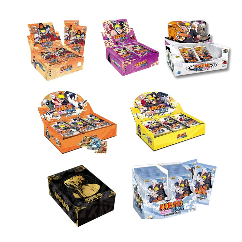 

KAYOU Naruto Collection Cards Booster BOX Case T4 W5 Original Full Set Bronzing Inheritance Rare BP CR Collection Cards