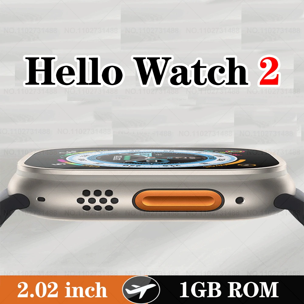 

Hello Watch 2 H11 Ultra upgrade 49mm 1gb smart watches for men Series 8 49mm Compass Heart Rate IWO 2023 Men Women Smartwatch