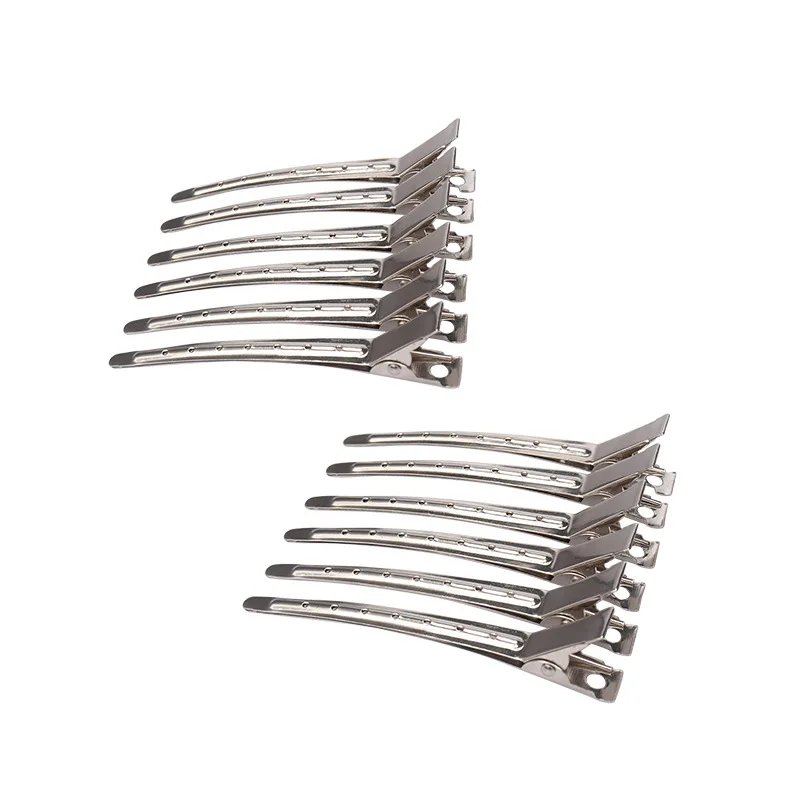 

12Pcs Duck Bill Clips 3.5 Inches Rustproof Metal Alligator Curl Clips for Hair Styling, Hair Coloring Women Hair Clips Salon