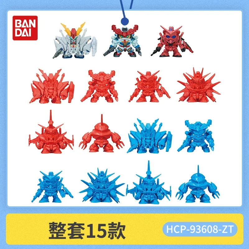 Фото Коллекционная фигурка Bandai Gundam Senshi Zero 01 Gashapon: Пенелопа Згок, Страйк Фридом, Джастис, Гквакс — Декоративный кулон в аниме-стиле №2