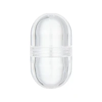 5pcsset mini drug container transparent portable medicine splitters bottle empty capsule shell storage box pill cases