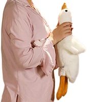 swan stuffed animal toy stuffed toys long cotton cute swan shape doll cute gooses plush toy comfort plush toy soft swan plush