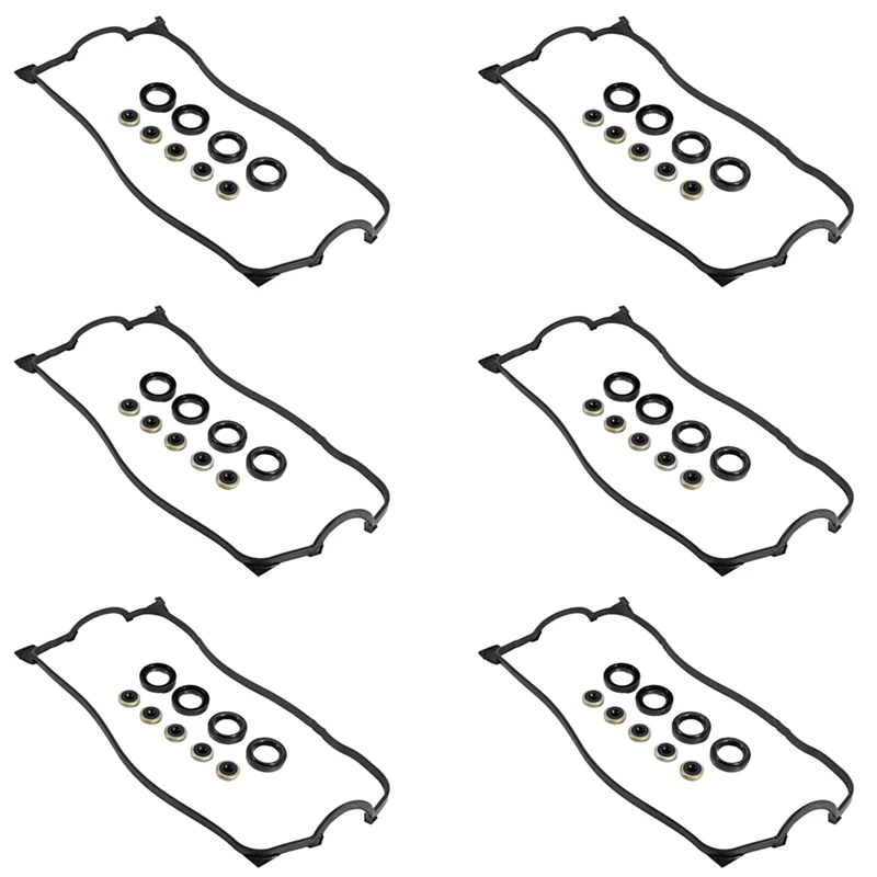 

6X 12030-P2A-000 Valve Cover Gasket Kit Set For Honda Civic Del Sol